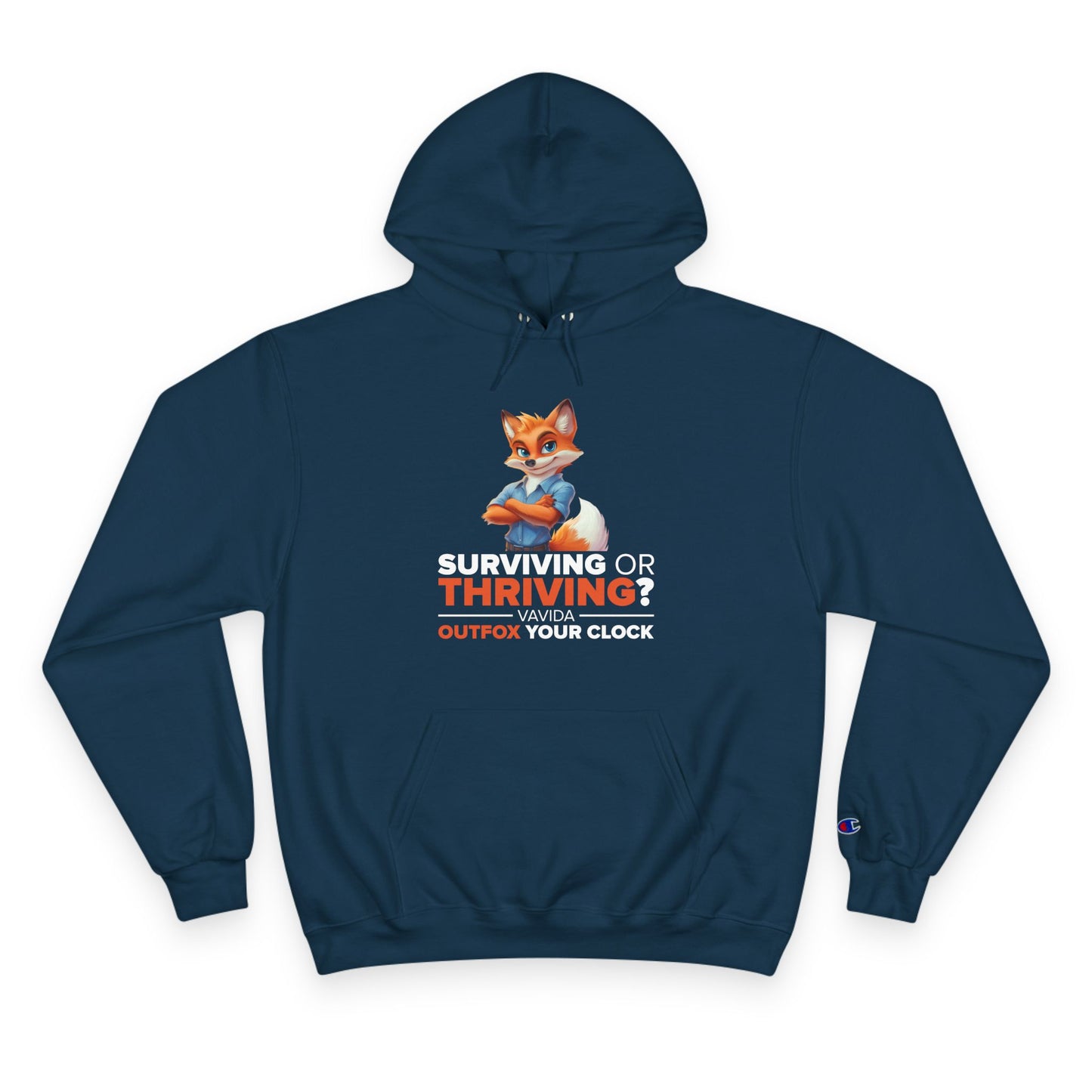 Vavida Clockbusters Champion Hoodie – CEO of Cozy (dark blue)