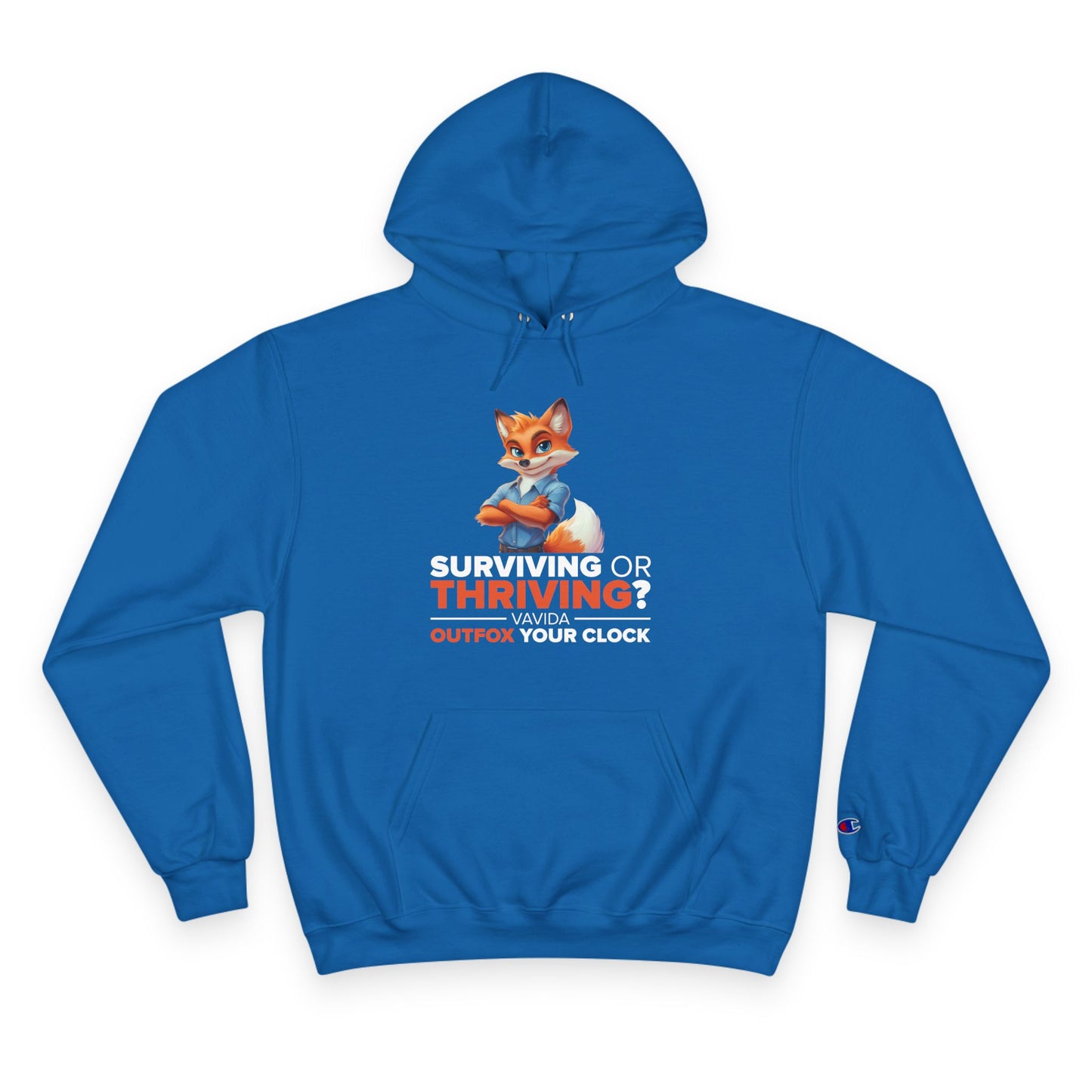 Vavida Clockbusters Champion Hoodie – CEO of Cozy (blue and black)