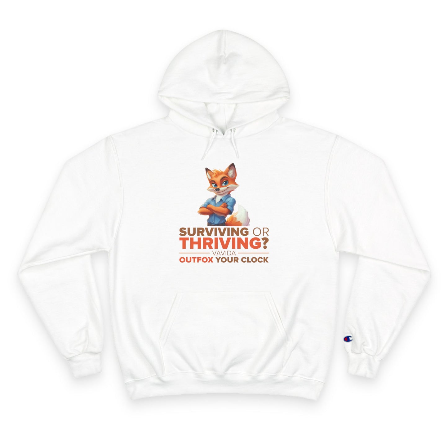 Vavida Clockbusters Champion Hoodie – CEO of Cozy (white)