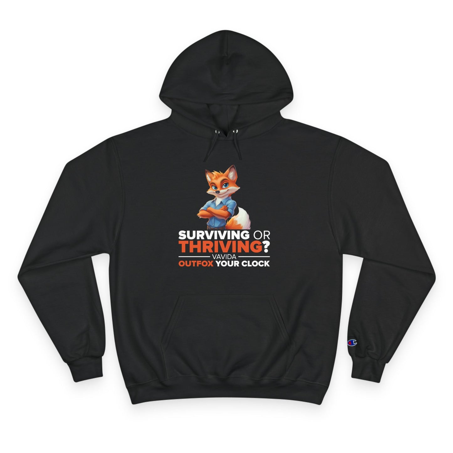 Vavida Clockbusters Champion Hoodie – CEO of Cozy (blue and black)
